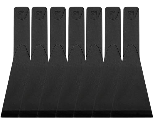 Amazleer 12 Pièces Spatules à Fromage Premium pour Poêles Antiadhésives et Grills - Raclette Résistante à la Chaleur pour Cuisine, Cuisson et Planches à Fromage (12)