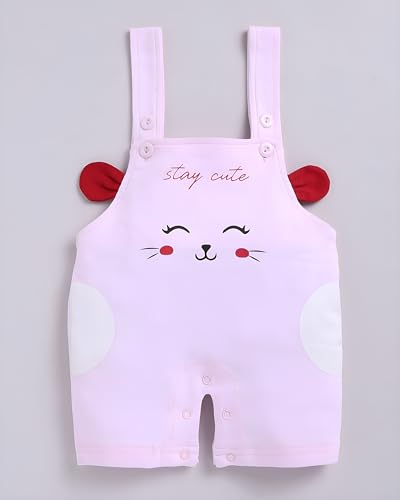 Image of Toonyport Baby Boy Cute Mamma's Munckin Dungaree (Pink)
