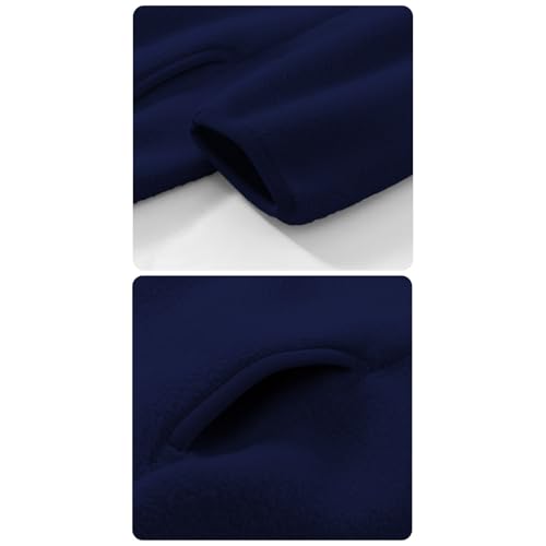 Teens Sherpa Fleece Jackets Boys Girls Full Zip Polar Jacket Fall Winter Mock Neck Warm Fuzzy Coat Outwear Pocket4