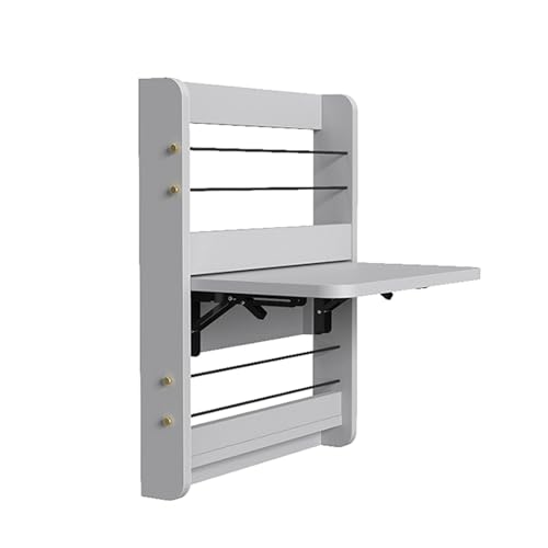 Bureau rabattable mural gris clair pour optimiser les petits studios - 2