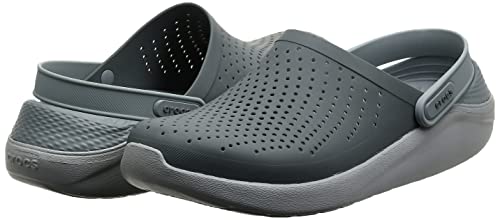 Crocs Men's And Women's Literide Clog, Smoke/Pearl White,8 Women/6 Men #TOP6