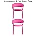 Replacement Parts for Barbie Doll Dreamhouse Doll House Playset HMX10 - Replacement Set of 2 Two Pink Chairs