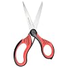 Westcott 8-Inch Titanium-Bonded Premium Handle Scissors for Office and Home, Black/Red