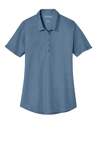 Port Authority Women's Fine Pique Blend Polo Shirt at Amazon