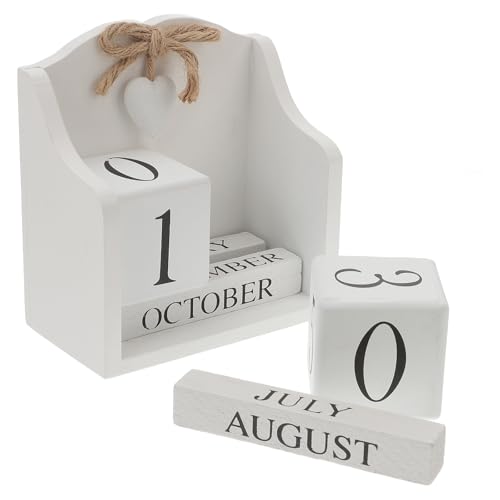 Calendario de escritorio rústico para fotografía y decoración del hogar