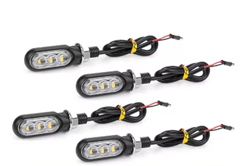 Indicadores direccionales traseros para rutas nocturnas seguras en moto 12V