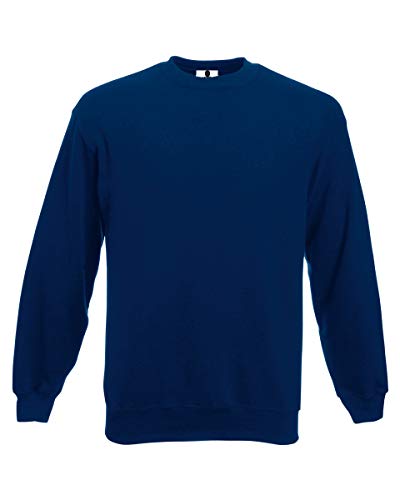 Image of Club Plain Sweatshirts Sweater Jumper Top Unisex Mens Ladies Crewneck Navy