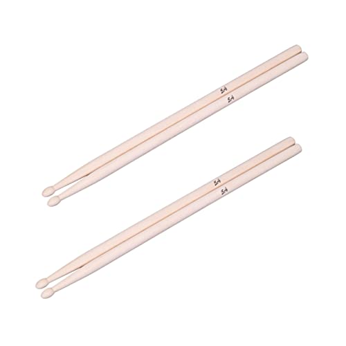 Baquetas Abaodam, 2 pares, de arce, duraderas, para principiantes y baterías acústicas y electrónicas