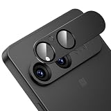 Podick レンズカバー Sony Xperia 10 VII用 カメラフィルム 9H強化ガラス アルミ合金 エクスペリア10 VII カメラ保護 高透過率 黒縁取り 露出オーバー防止 キズ防止 耐衝撃 全面保護 指紋防止 飛散防止 気泡ゼロ ラウンドエッジ加工 Xperia 10 VII 対応 レンズプロテクター (ブラック, Xperia 10 VII用)
