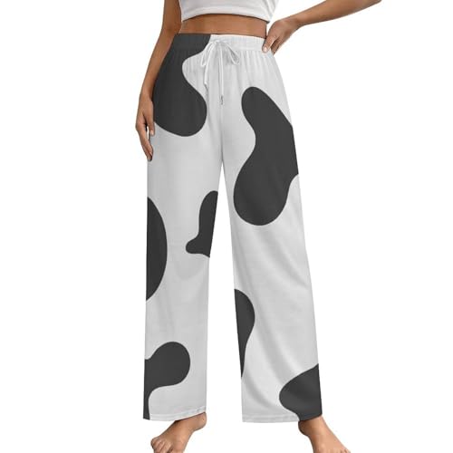 Bas de pyjama vache femme idéal pour vos soirées cocooning avec poches taille S