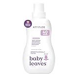 ATTITUDE Baby Fabric Softener, Made in Canada, Plant and Mineral-Based Ingredients, HE Compatible, Vegan and Cruelty-free Laundry and Household Products, Sweet Lullaby, 40 Loads, 1.04 Liter