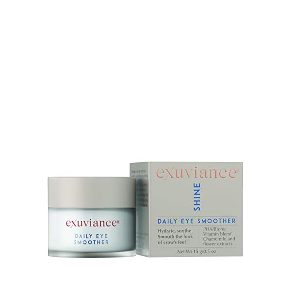 EXUVIANCE Daily Eye Smoother Moisturizing Under Eye Cream with PHA, Botanicals, and Vitamins, 15 g.