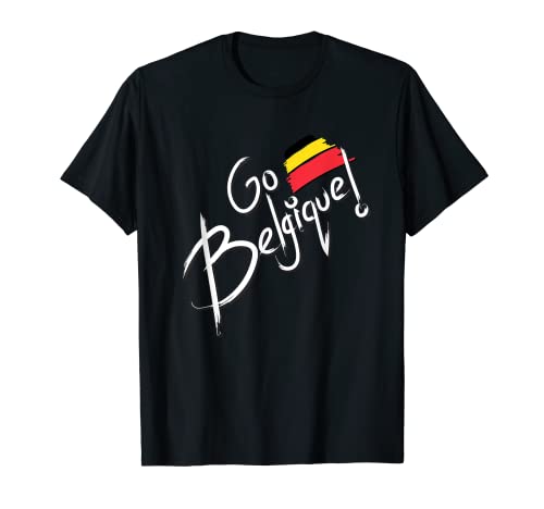 Flag Belgium T-Shirt, Black