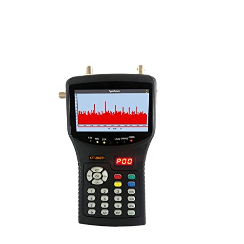 PZPZP TV Signal Finder Meter, KPT-266ST+ Plus AHD DVB-S2 T2 -C Satellite Finder Meter HD Satellite TV Receiver Spectrum Analysis KPT-717ST,for Adjusting Sat TV Dish(KPT-266ST add AHD)