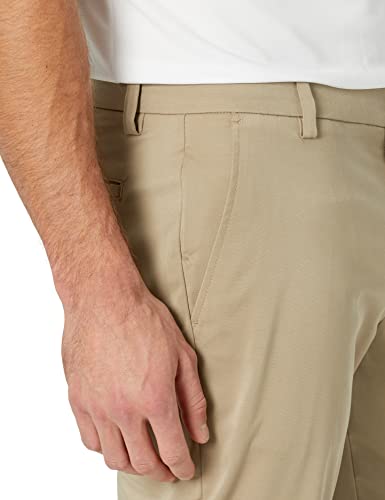 Amazon Essentials Men's Straight-Fit Stretch Golf Pant, Khaki Brown, 36W X 32L #TOP2