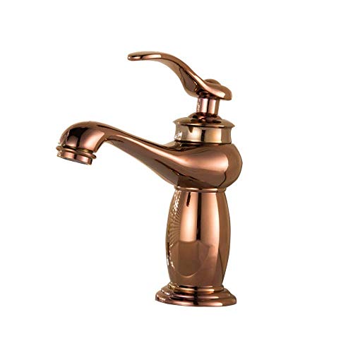 Robinet de vasque or rose mitigeur cuisine et salle de bains