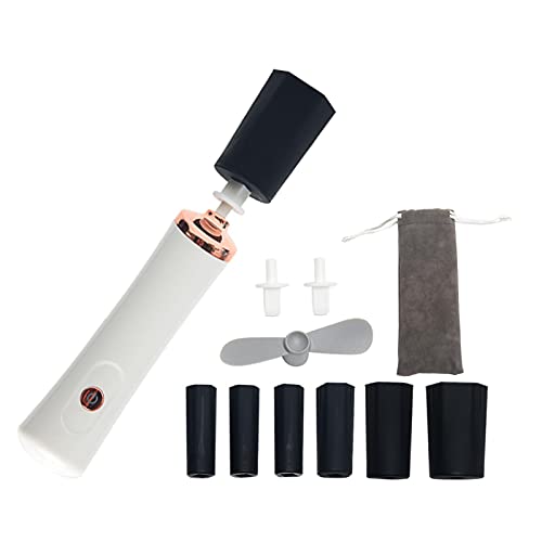 SYCOOVEN Electric Beauty Eyelash Shaker, Portable Waterproof Automatic Eyelash Glue Mixer Eyelash Glue Decanter, Nail Gel Polish Shaking Machine, for Eyelash Extension Glue Nails Polish(White)