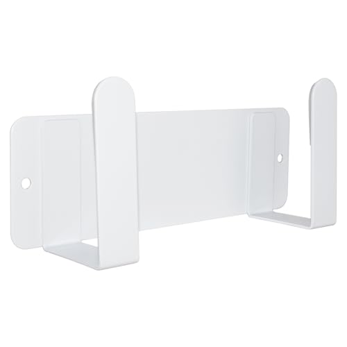 Pot Lid Rack Wall Mounted 304 Stainless Steel Multi-Functional Storage Holder Fits Cutting Boards Pot Lids Bathroom Scales Self-Adhesive & Screw Mounting Kitchen & Bathroom Organizer (White)