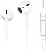 Fone de Ouvido com Fio 3ª Geração, Qualidade Premium. Compatível com Lightning, IOS. Compatível com iPhone 5, 6, 7, 8, X, 11, 12, 13 e 14.