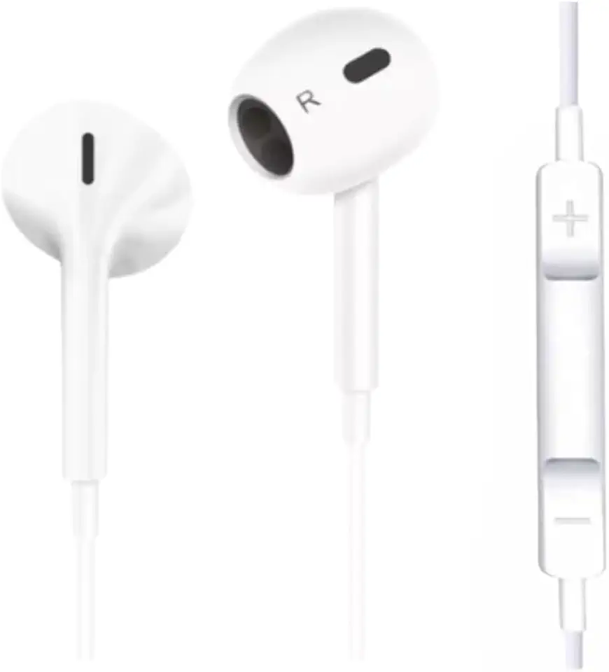 Fone de Ouvido com Fio 3ª Geração, Qualidade Premium. Compatível com Lightning, IOS. Compatível com iPhone 5, 6, 7, 8, X, 11, 12, 13 e 14.