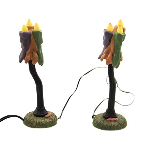 Department 56 Village Cross Product Accessories Halloween Wicked Wax Lamps Figurine Set, 4.25 Inch, Multicolor
