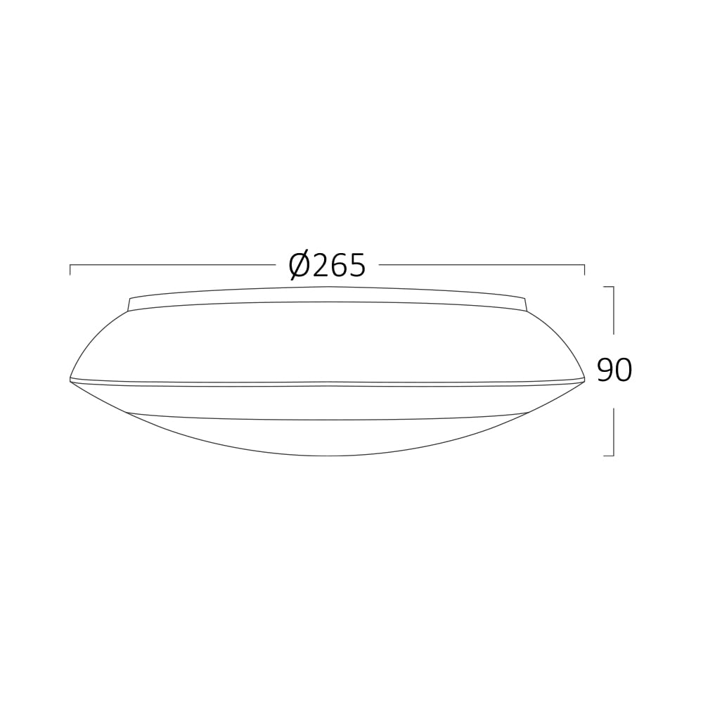 Braytron Außen Deckenleuchte IP65 Ø265mm – E27 Fassung max.23W – Runde Feuchtraumlampe mit Bewegungsmelder (Microwave Sensor) für Bad, Keller, Garage & Balkon (Anthrazit)