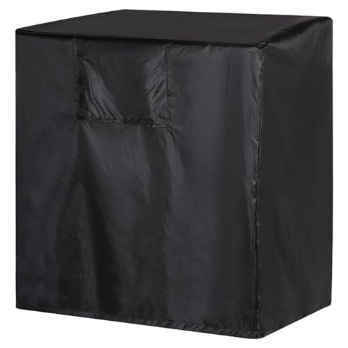 sourcing map Air Conditioner Cover, 36"x36"x39" Air Conditioners Covers for Outside, 210D Oxford Fabric Outdoor Unit Square Vertical Protective Cover (Black)