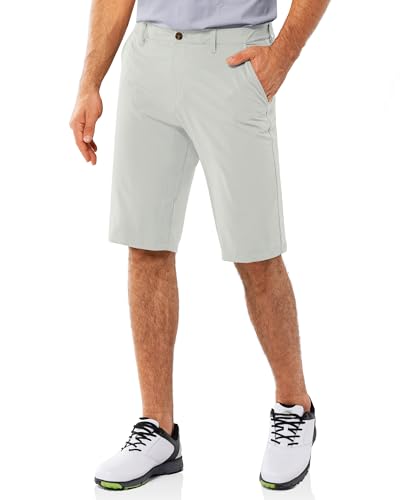 33,000ft Men's Golf Shorts Dry Fit, Lightweight Quick Dry Golf Stretch Shorts with Pockets 11" Inseam for Travel Casual