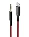 (Apple MFi Certified) Replacement Headphone Cable with iPhone Lightning Connector (3.5mm) Audio Aux Cord with Mic & Volume Control Remote (Compatible with Beats/Sony/Sennheiser and Audio Tech)