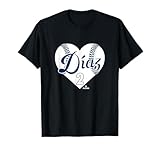 Baseball Heart Yandy Diaz Tampa Bay Baseball MLBPA T-Shirt