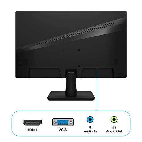 Skyworth 22 Inch Monitor, Full Hd 1080P 75Hz, 99% Srgb 8Bit Va Screen, Hdmi Vga Port, Ultra Thin Led Eye Care Computer Monitor, Vesa 75 * 75Mm Wall Mount, 22B1H #TOP7