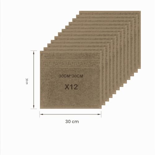 Miniatura 4 de Nice Homeit Juego De 12 Toallas De 30 X 30 Cm Toallas De Cara Y Invitados 100 Algodón Para Manos, Maquillaje, Cocina, Hogar Y Viajes Marròn
