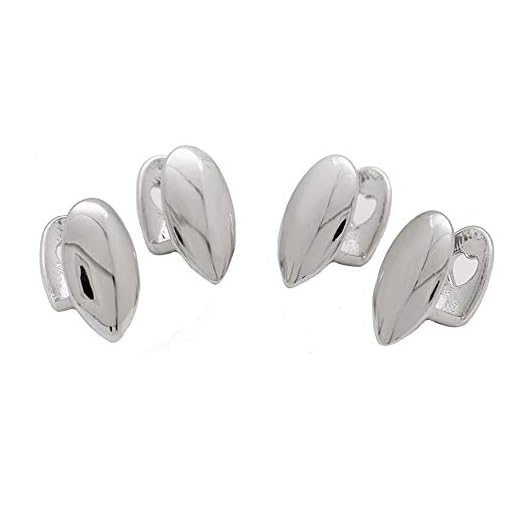 LuReen Silver 4 PC Vampire Dracula Single Metal Fangs Hip Hop Teeth Grillz Set