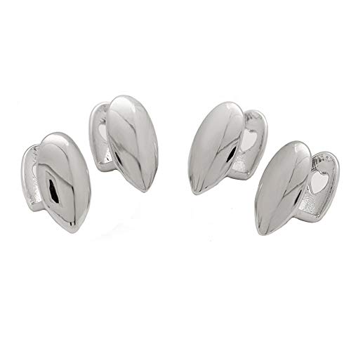 LuReen Metal Grillz Vampire Fangs Dracula Hip Hop Grills for Your Teeth