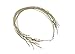 Barbed Elastic Cord for Hats and Fascinators 10 1/2" -Tan - 12 Pieces