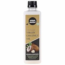 Urban Platter Virgin Coconut Oil | 16.91 Fl Oz 500ml | Cold-Pressed, Unrefined & Edible | Pure Coconut Oil with Natural Aroma | Ideal for Cooking, Baking, Skin & Hair Care