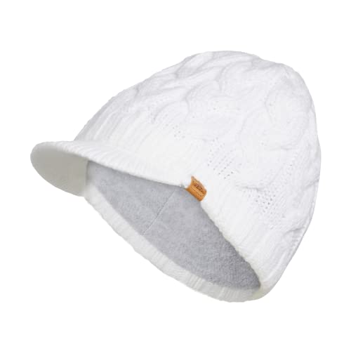 Bonnet adidas Crystal Brimmer blanc femme bonnet tricoté chaud hiver stretch