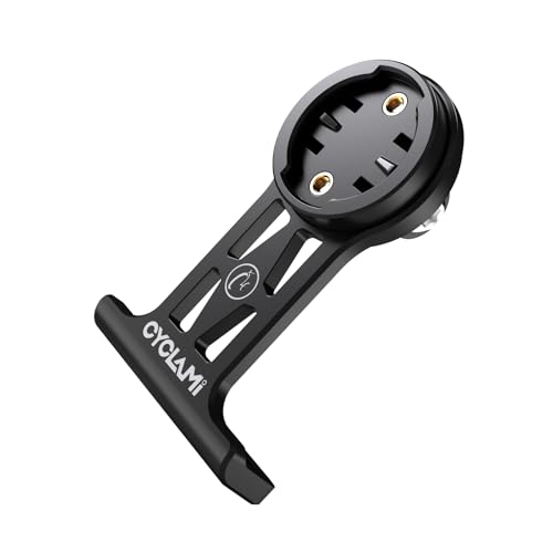 CYCLAMI S8 Out-Front - Soporte de bicicleta para ordenador de bicicleta compatible con Garmin Edge, iGPSPORT, XOSS, CooSpo GPS, soporte para bicicleta de carretera y MTB