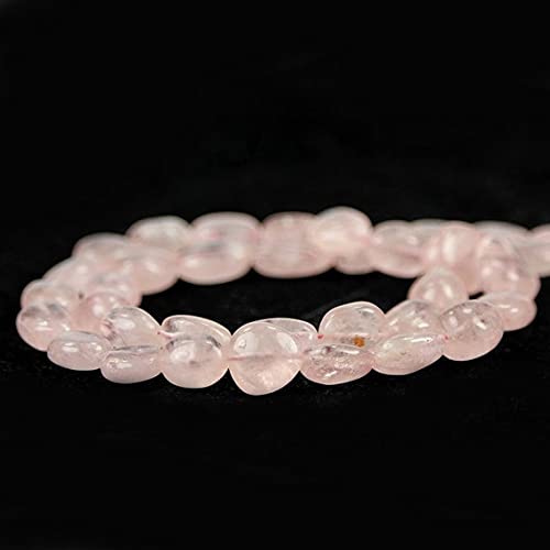 Morganite rose perles nugget lisses en béryl véritable de haute qualité 8-10mm