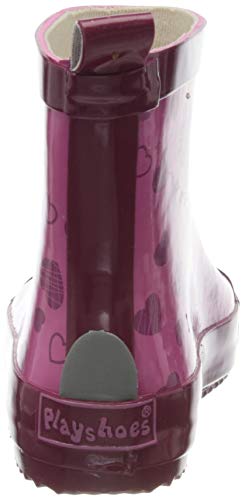 Unisex Kids Rain Half Shaft Rubber Boots, Small Hearts, 19 EU3