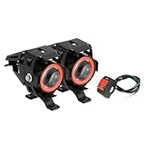 La disipación de calor de los faros de la motocicleta, resistente al agua y a los golpes, se puede utilizar en entornos extremadamente hostiles.