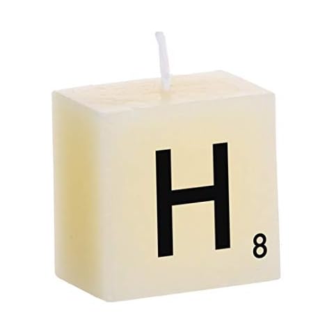 Vela Tipo Scrabble H Letra D'CASA Cover