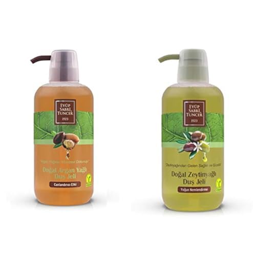 Eyüp Sabri Tuncer Doğal Argan Yağli Duş Jeli (600 Ml) xEyüp Sabri Tuncer Doğal Zeytinyağlı Duş Jeli (600 Ml)