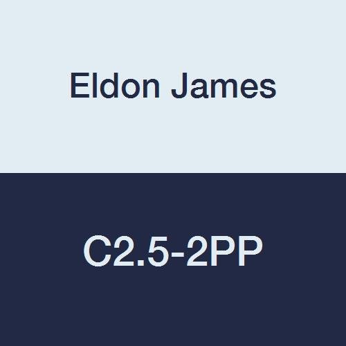 Eldon James C2.5-2PP Acoplador de reducción de polipropileno natural no derivado de animales, manguera de 5/32" a manguera de manguera de 1/8" (paquete de 10)