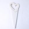 BBJ WRAPS Lovely Heart Single Flower Sleeve Floral Bouquet Bags Gift Florist Box Packaging, 10 Counts, 7.1 x 18 Inch White