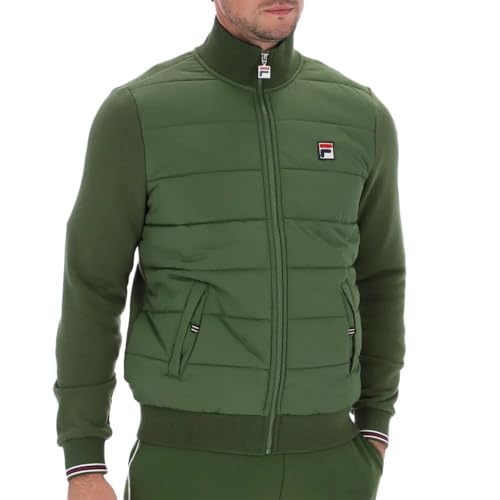 FILA - Chaqueta de plumas para hombre, color verde, verde, L