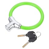 HOODANCOS Fahrradschloss Kettenschloss Grün Verstärkt Cut Chain Rostfrei mit Schlüsseln Sicher...