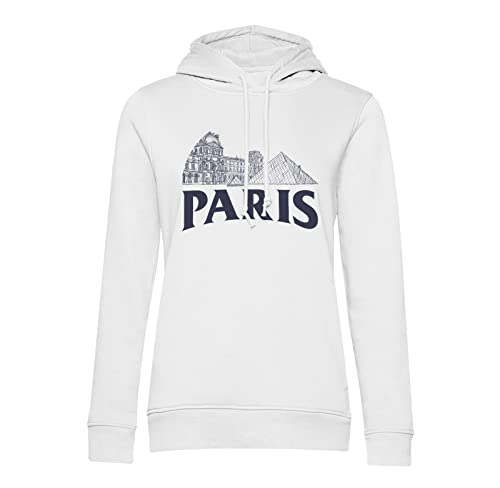 Sweat à capuche Paris minimalist Louvre pour style urbain chic