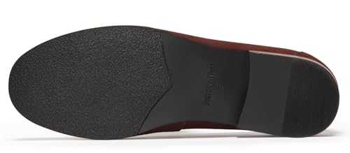 Image of Journey West Mens Genuine Leather Dress Shoes Slip on Penny Loafers for Men