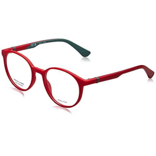 POLICE VK129 Gafas, Full Matt Red, 48 Unisex niños